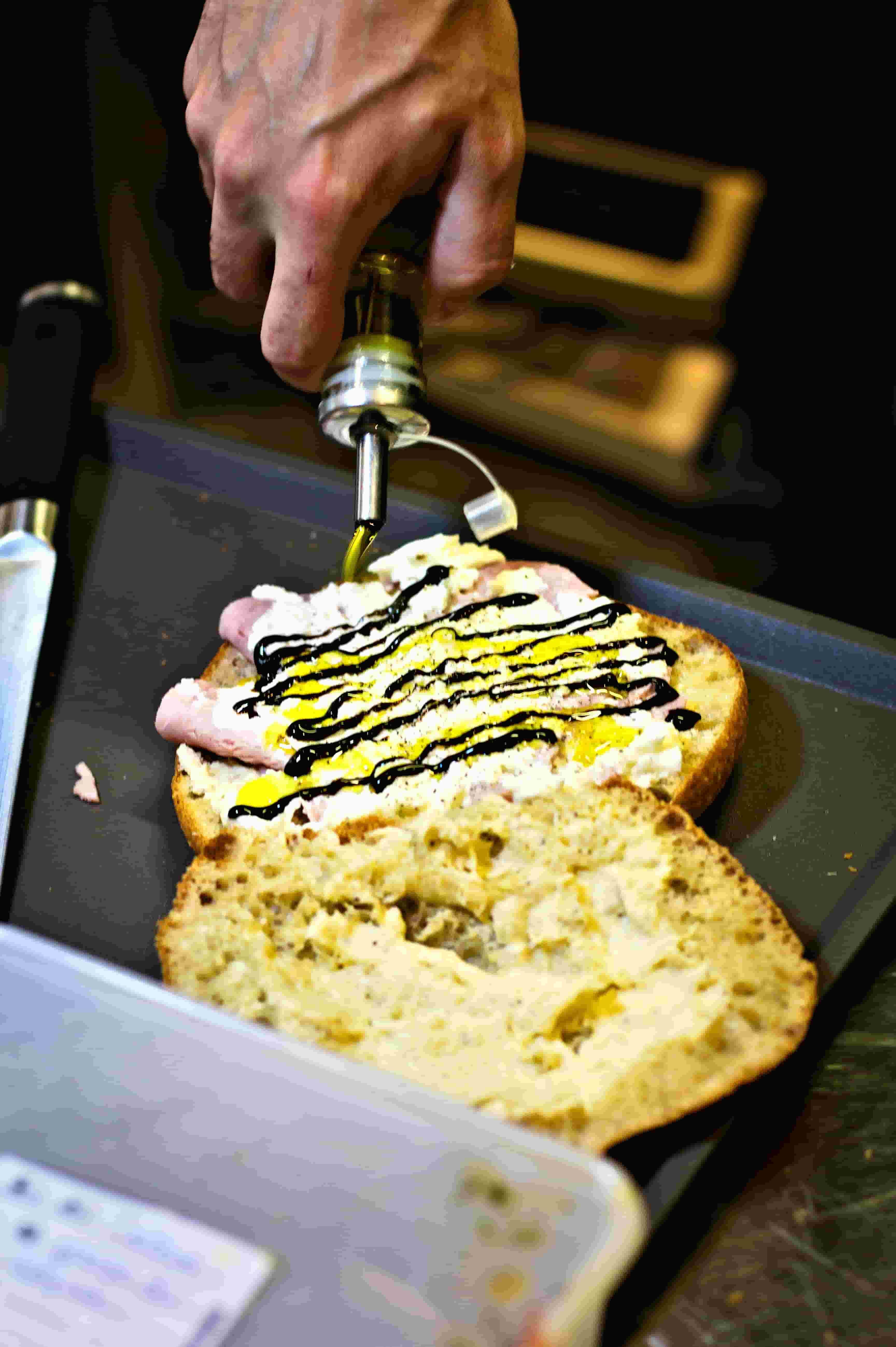 Préparation du burger